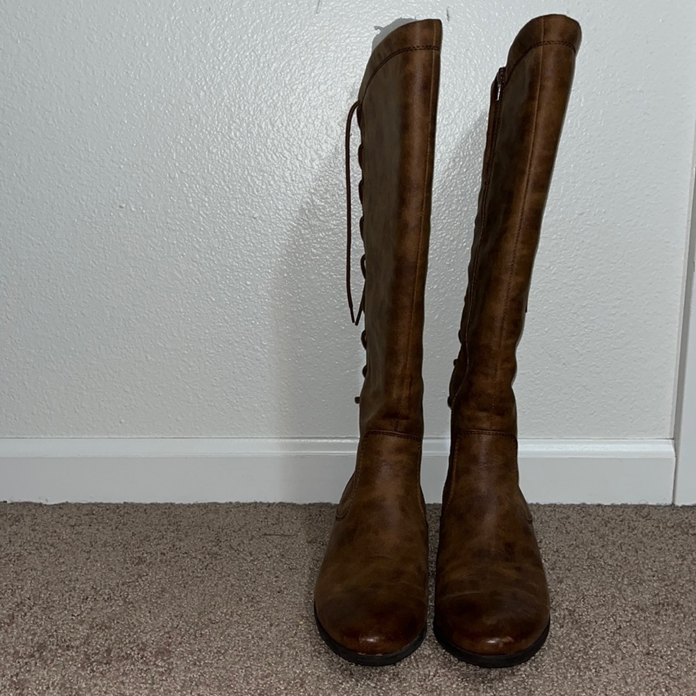 Brown Knee Boots. Never Worn